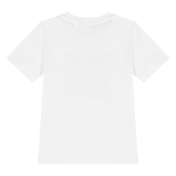 Younger Boys White Logo T-Shirt