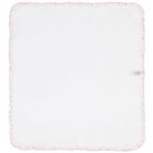 Baby Girls White & Pink Rose Renaissance Blanket, 1, hi-res