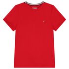 Boys Red Logo T-Shirt, 2, hi-res