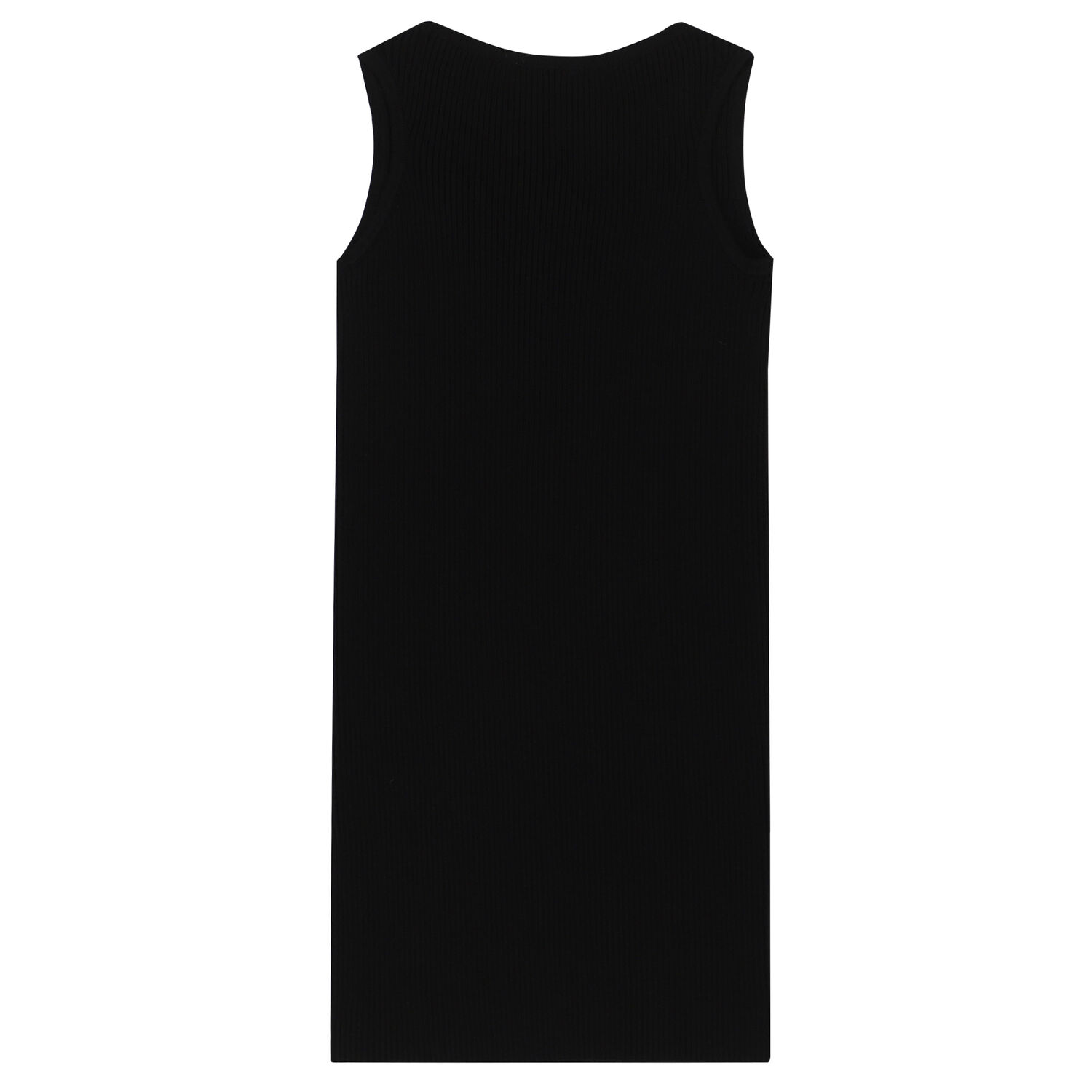 Girls Black & Gold Logo Dress, 1, hi-res