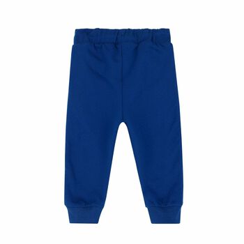Younger Boys Blue Logo Joggers