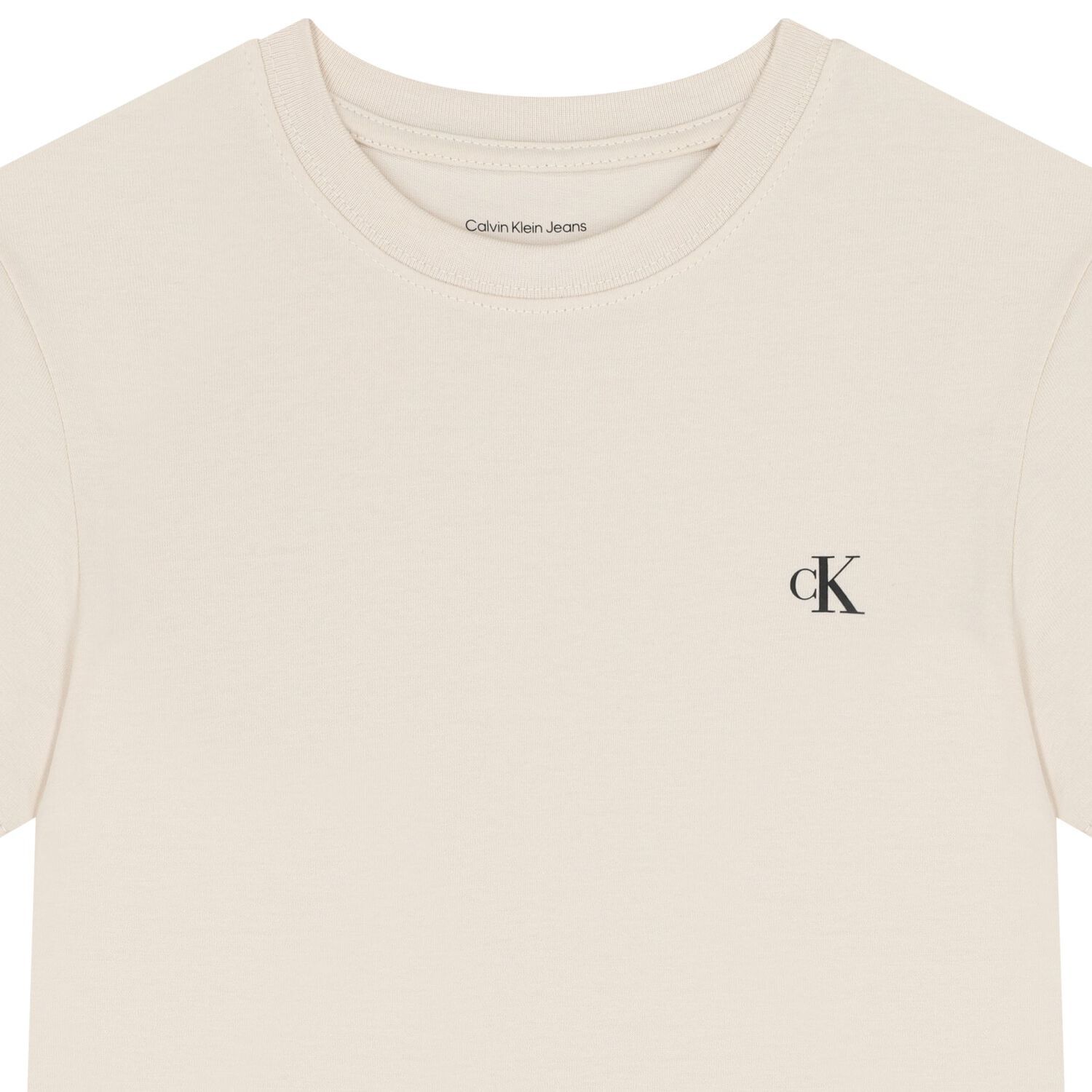 Boys Ivory & Beige Logo T-Shirt ( 2-Pack ), 12, hi-res