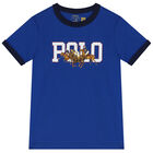 Boys Blue Logo T-Shirt, 1, hi-res