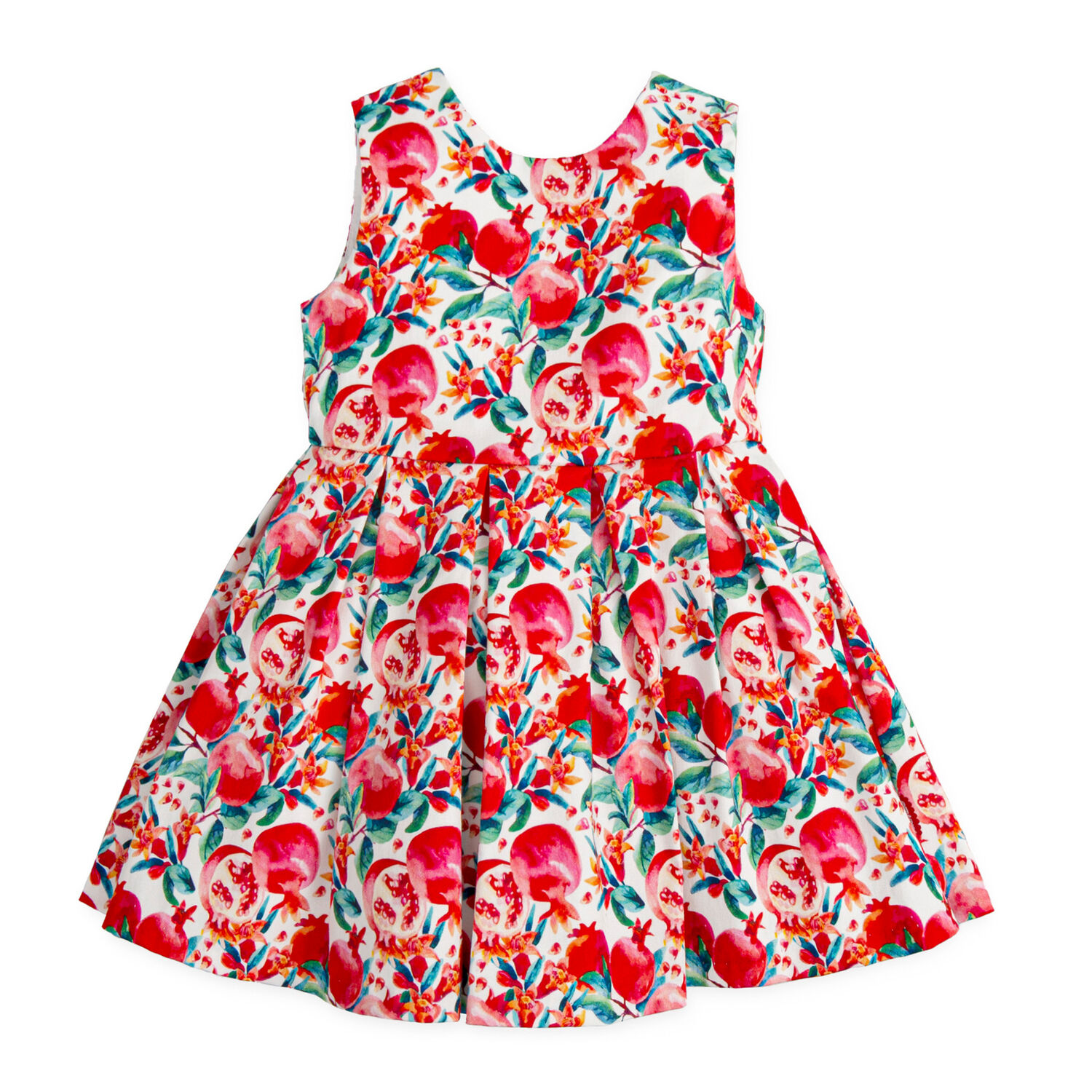 Girls Red Printed Dress, 1, hi-res image number null