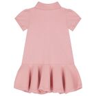 Baby Girls Pink Logo Polo Dress Set, 1, hi-res