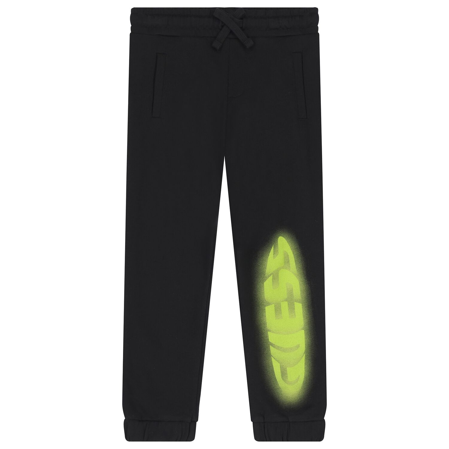 Boys Black Logo Joggers, 1, hi-res