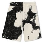 Boys Ivory & Black Shorts, 1, hi-res