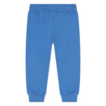 Younger Boys Blue Logo Joggers