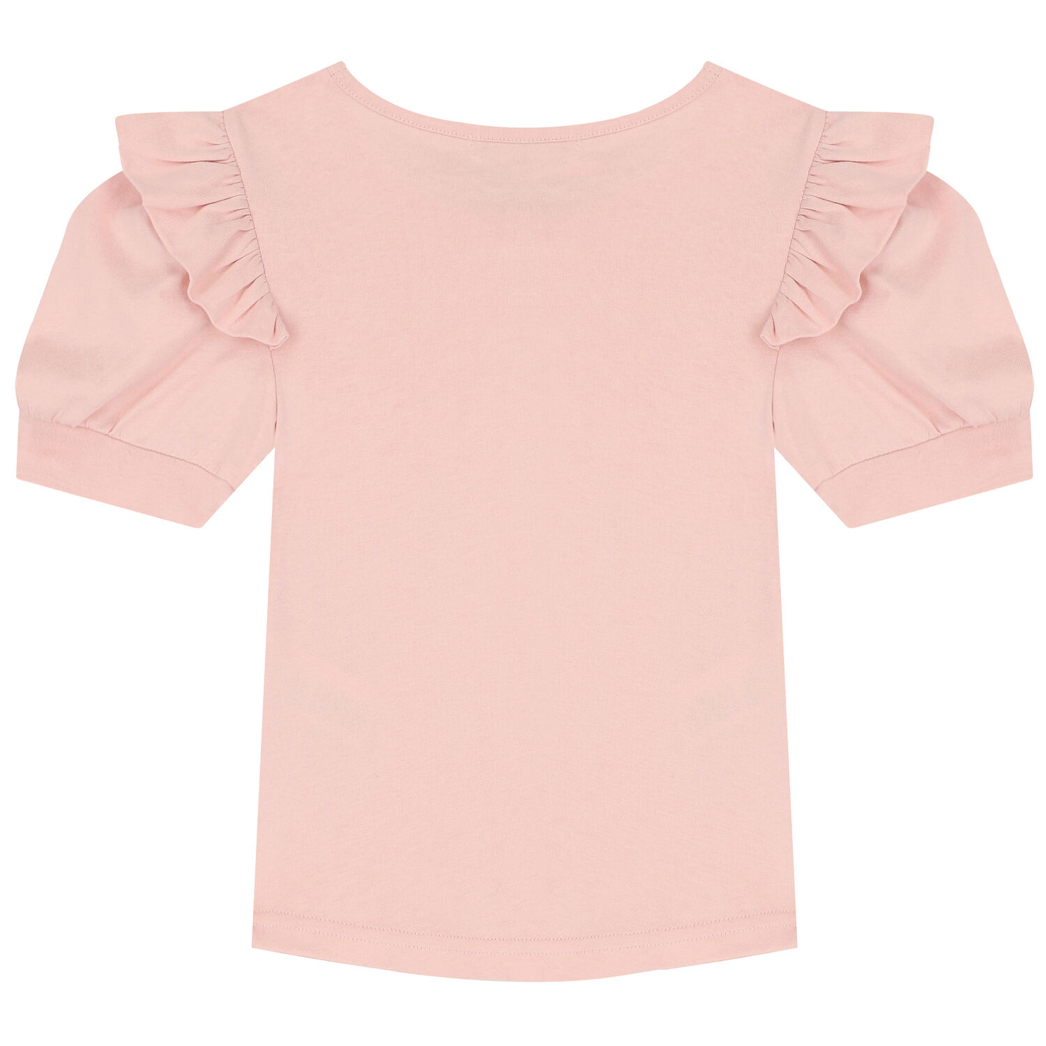 Girls Pink Ruffled Top, 1, hi-res