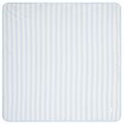 Baby Boys White & Blue Striped Logo Blanket , 3, hi-res