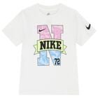 Girls White Logo T-Shirt, 1, hi-res