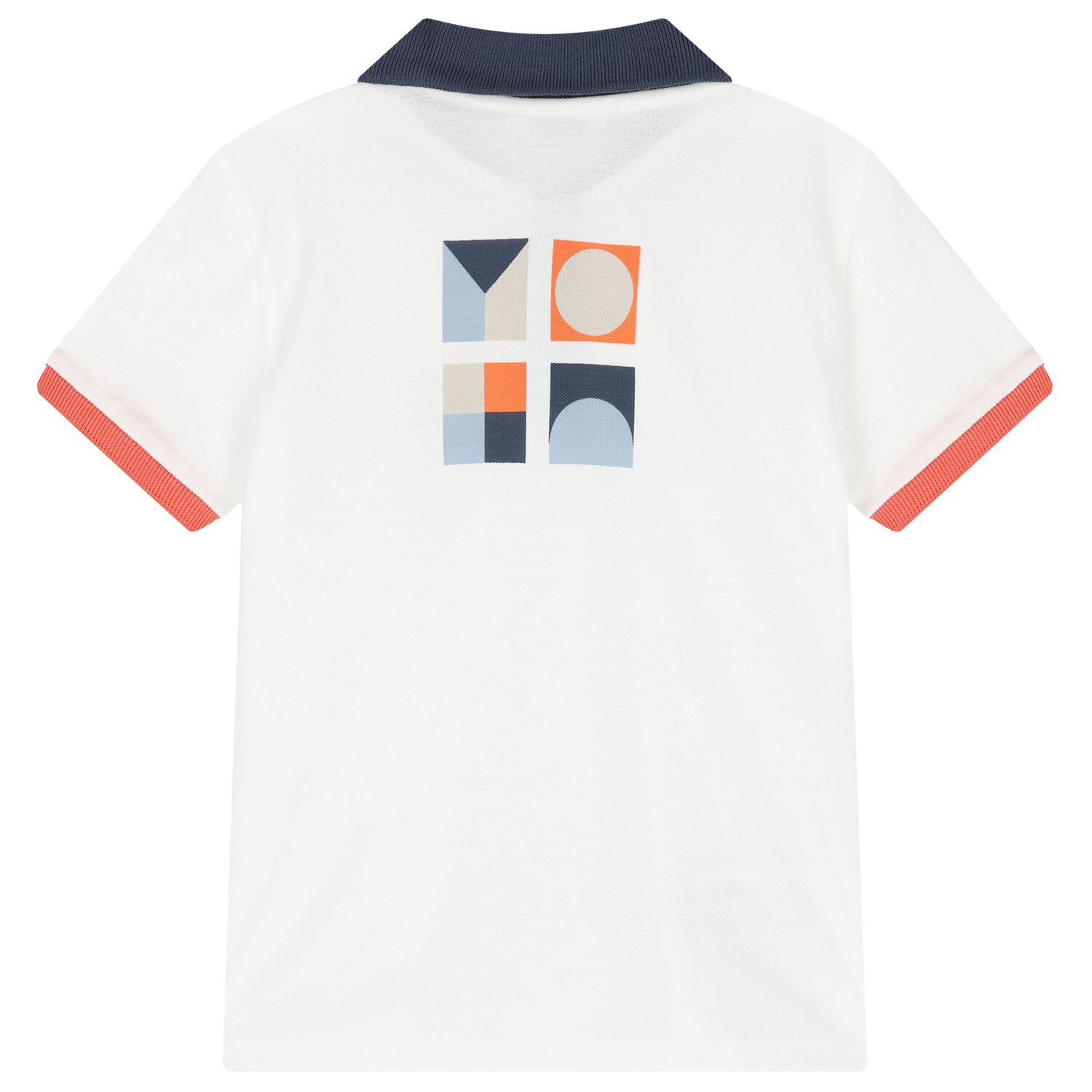 Boys White Polo Shirt, 1, hi-res