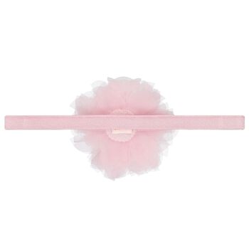 Baby Girls Pink Tulle Flower Headband