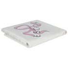 Baby Girls White & Pink Bow Logo Blanket, 1, hi-res
