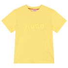 Boys Yellow Logo T-Shirt, 4, hi-res