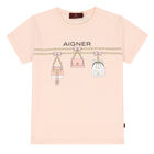 Girls Pink Logo T-Shirt, 2, hi-res