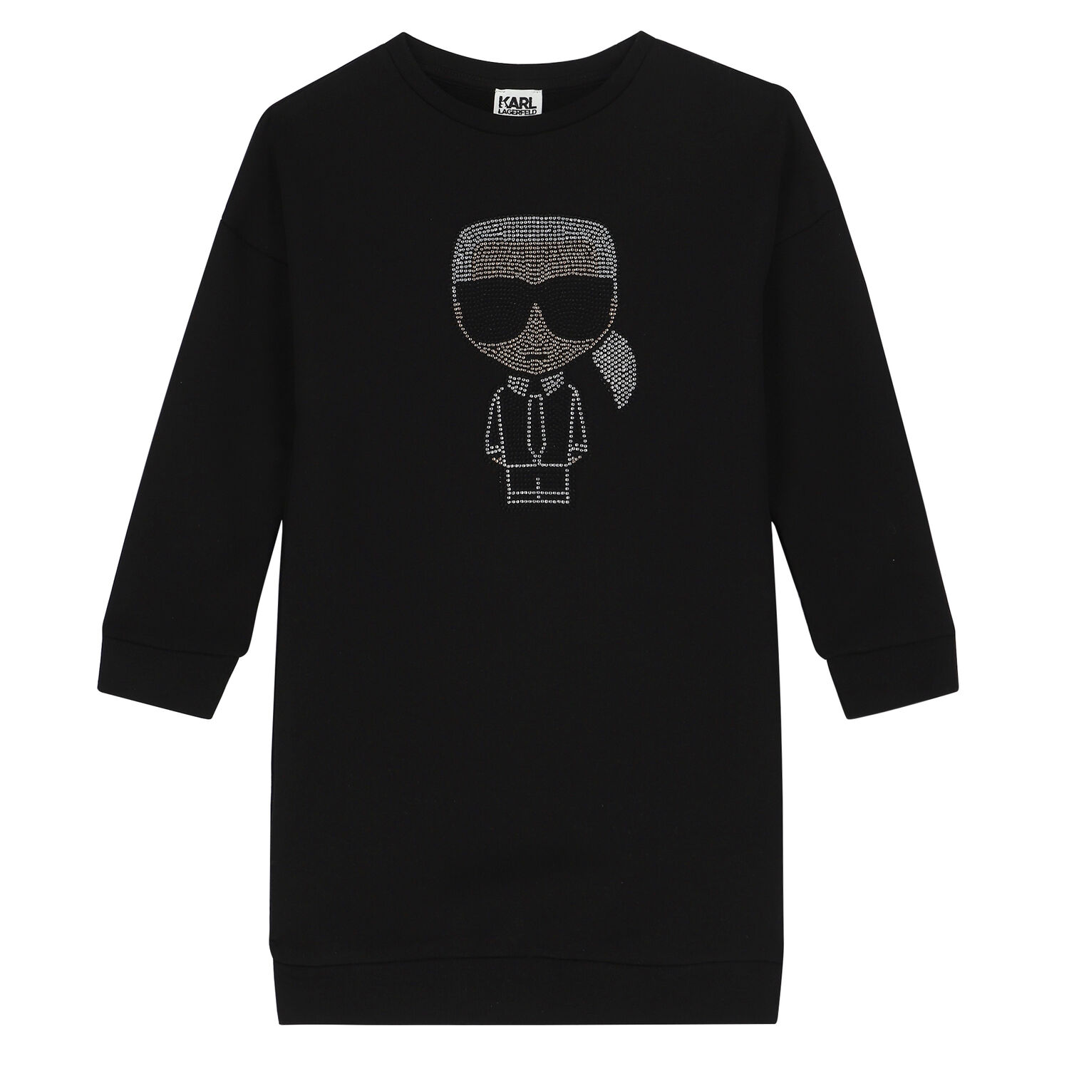 Girls Black Jumper Dress, 1, hi-res image number null