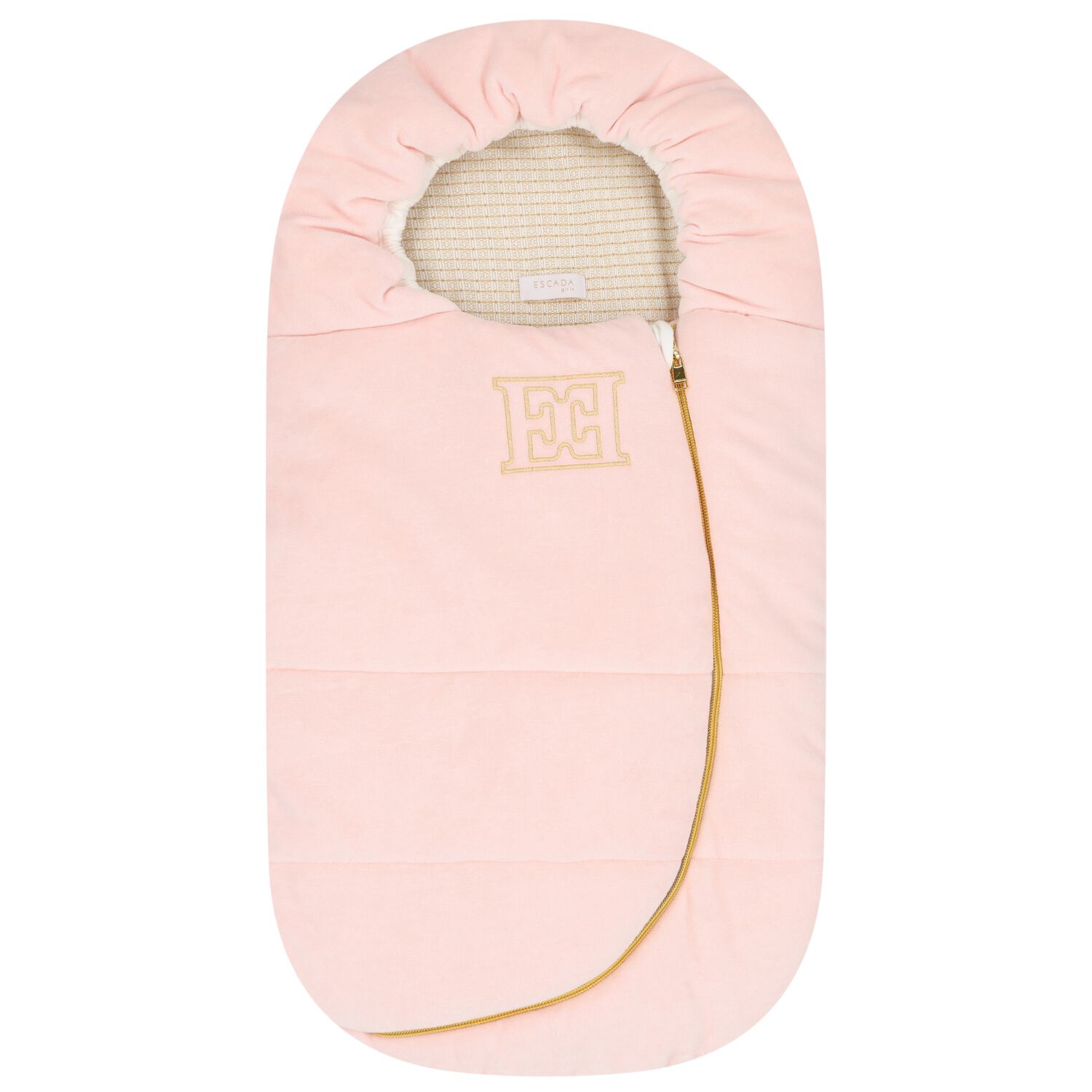 Baby Girls Pink & Gold Logo Nest, 1, hi-res