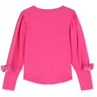 Girls Pink Long Sleeve Top, 1, hi-res