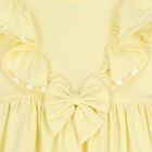 Baby Girls Yellow Ruffle Dress, 3, hi-res