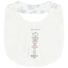 Ivory & Blue Teddy Bear Baby Bib, 3, hi-res