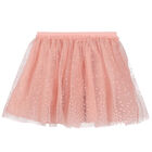 Girls Pink Tulle Skirt, 2, hi-res