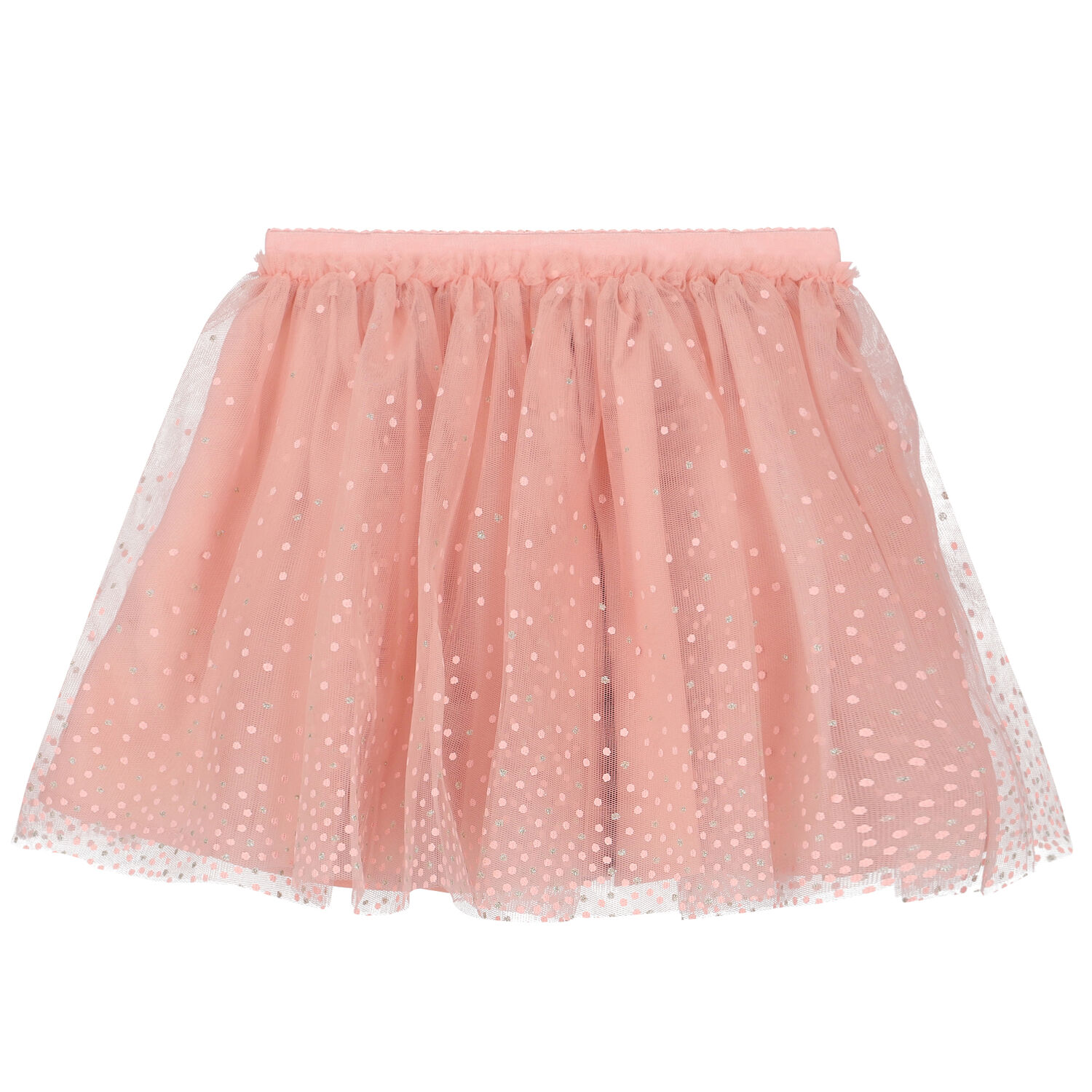 Girls Pink Tulle Skirt, 2, hi-res
