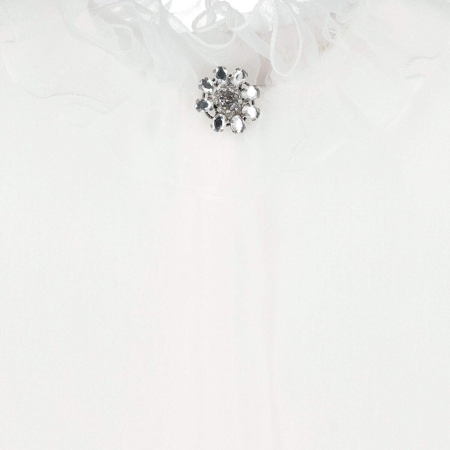 Girls White & Pink Floral Skirt Set, 1, hi-res
