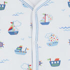 Baby Boys White Boats At Sea Babygrow, 1, hi-res