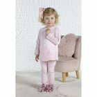 Younger Girls Pink Heart Leggings Set, 1, hi-res