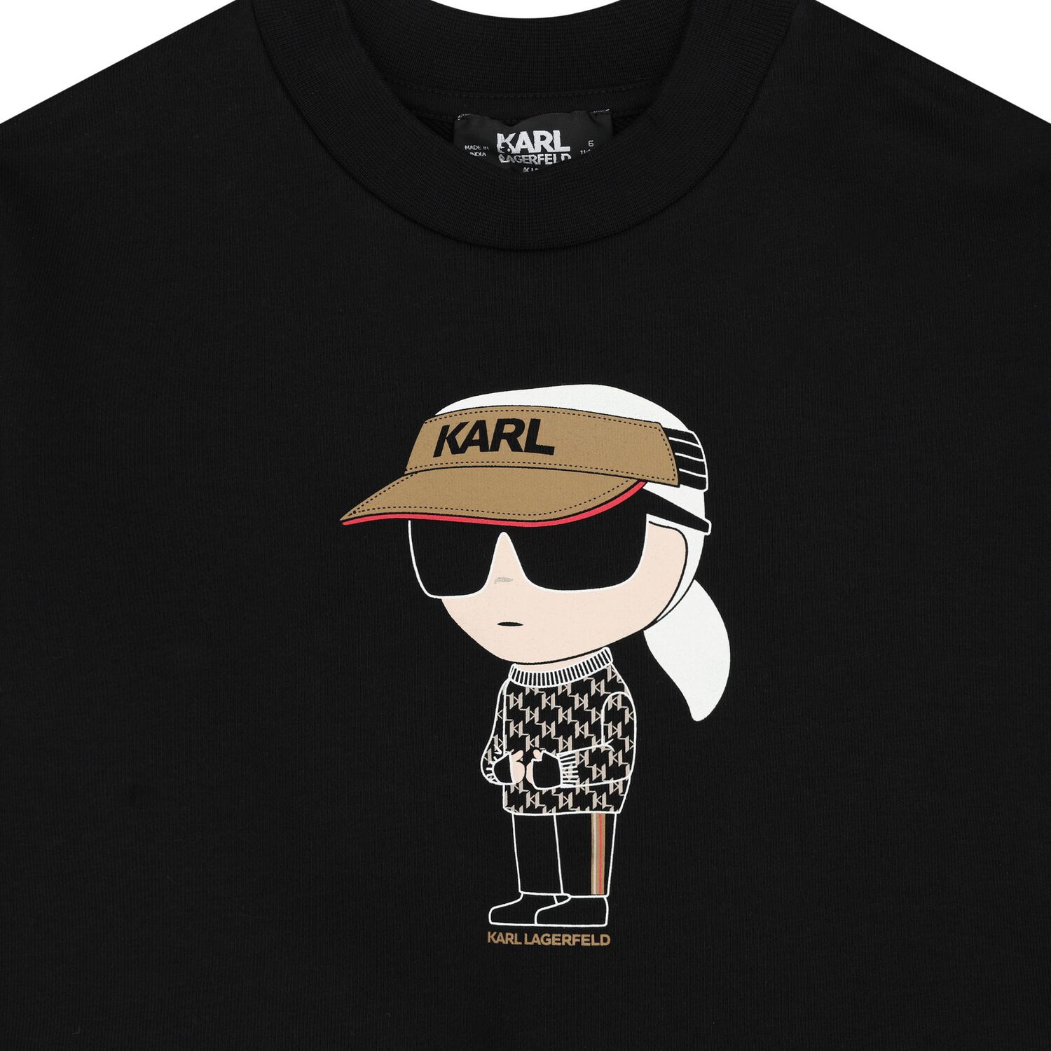 Boys Black Ikonik Sweatshirt, 1, hi-res