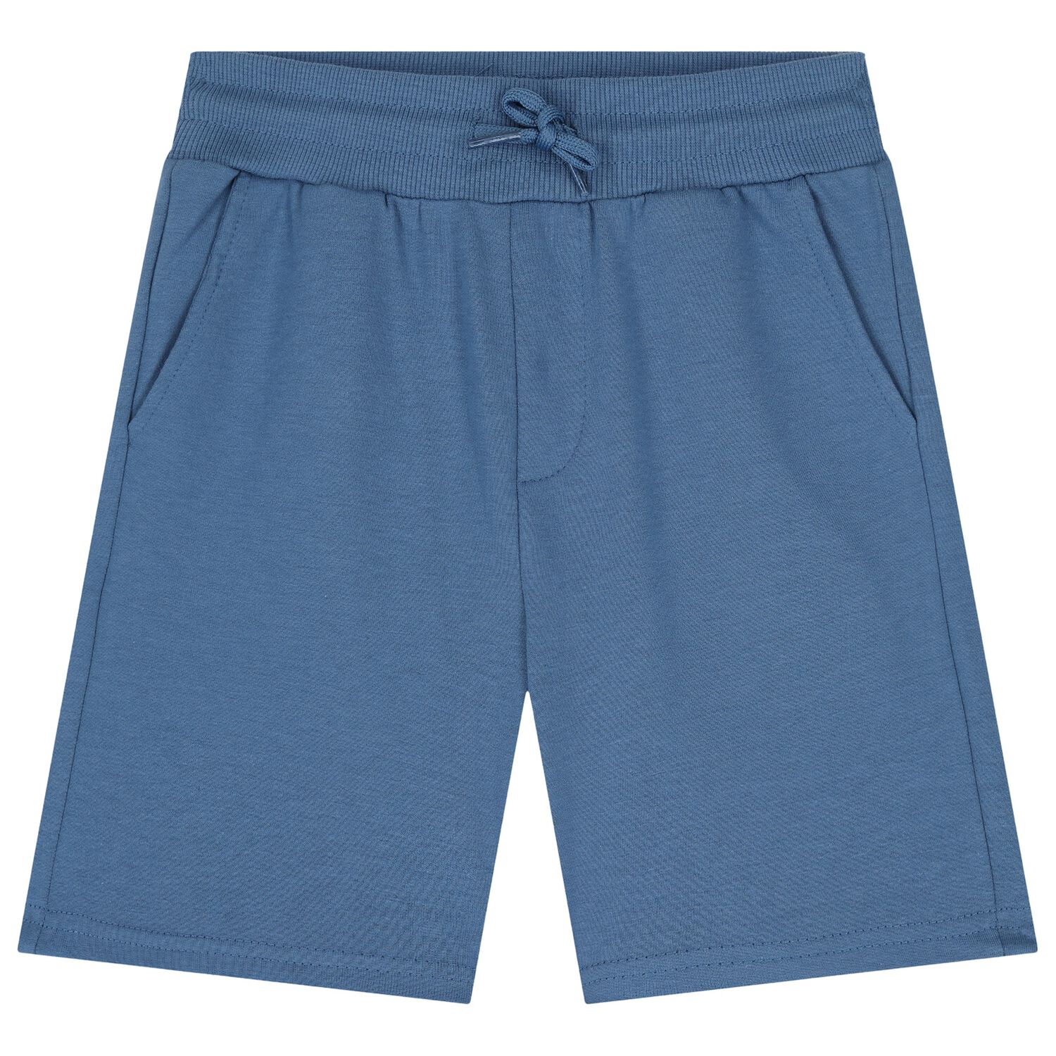Boys Blue Jersey Shorts, 7, hi-res