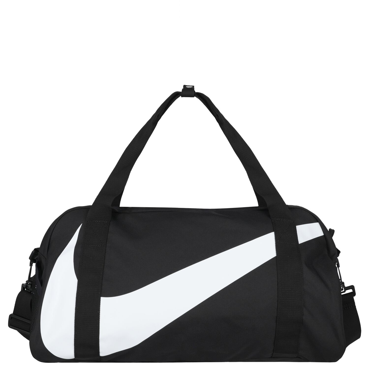 Black Nike Logo Gym Bag, 1, hi-res