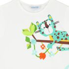 Girls White & Green Leggings Set, 2, hi-res