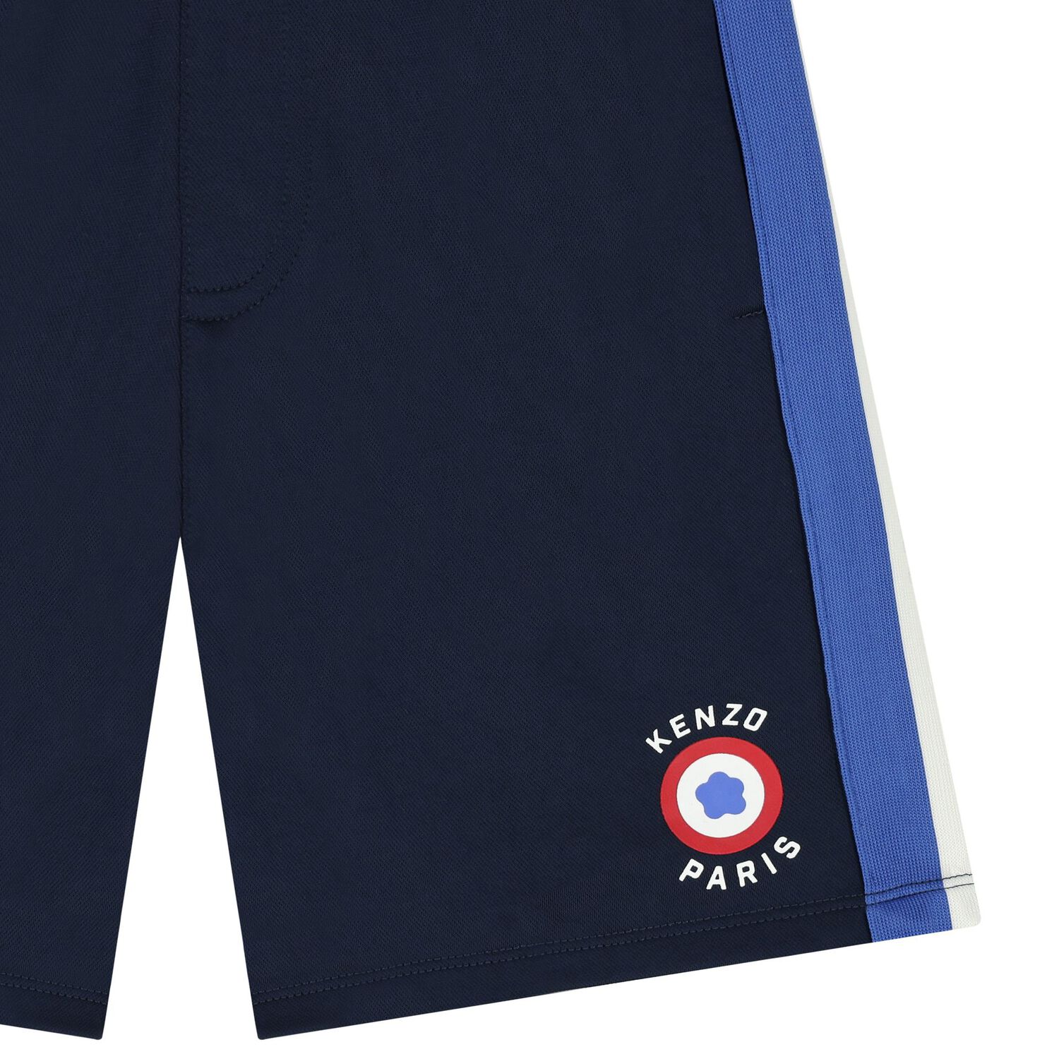 Boys Navy Blue Target Logo Shorts, 1, hi-res