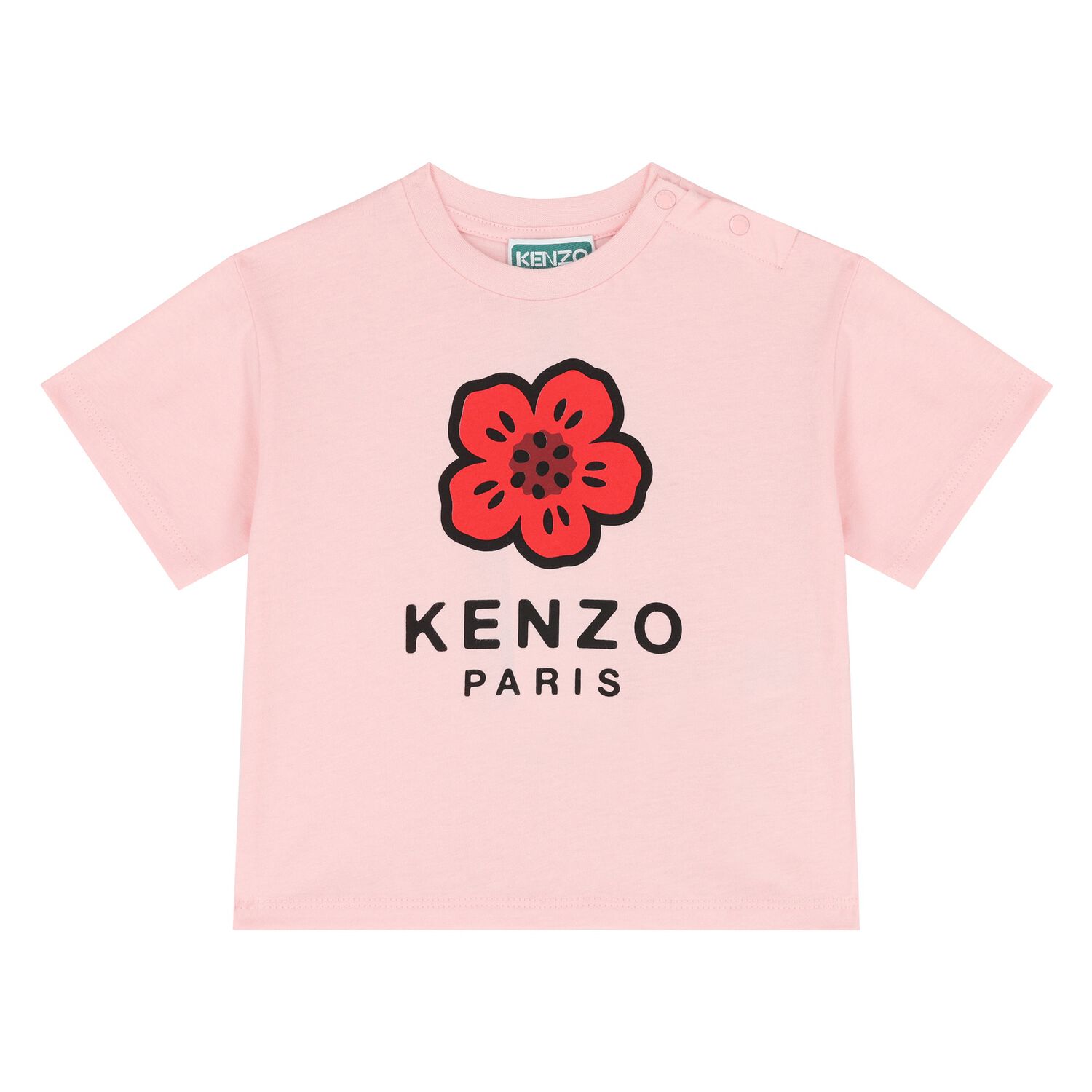 Younger Girls Pink Boke Flower T-Shirt, 1, hi-res