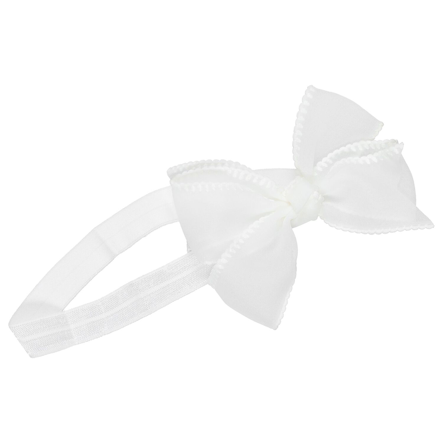 Girls Ivory Bow Headband set , 2, hi-res