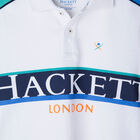 Boys White Logo Polo Shirt, 1, hi-res