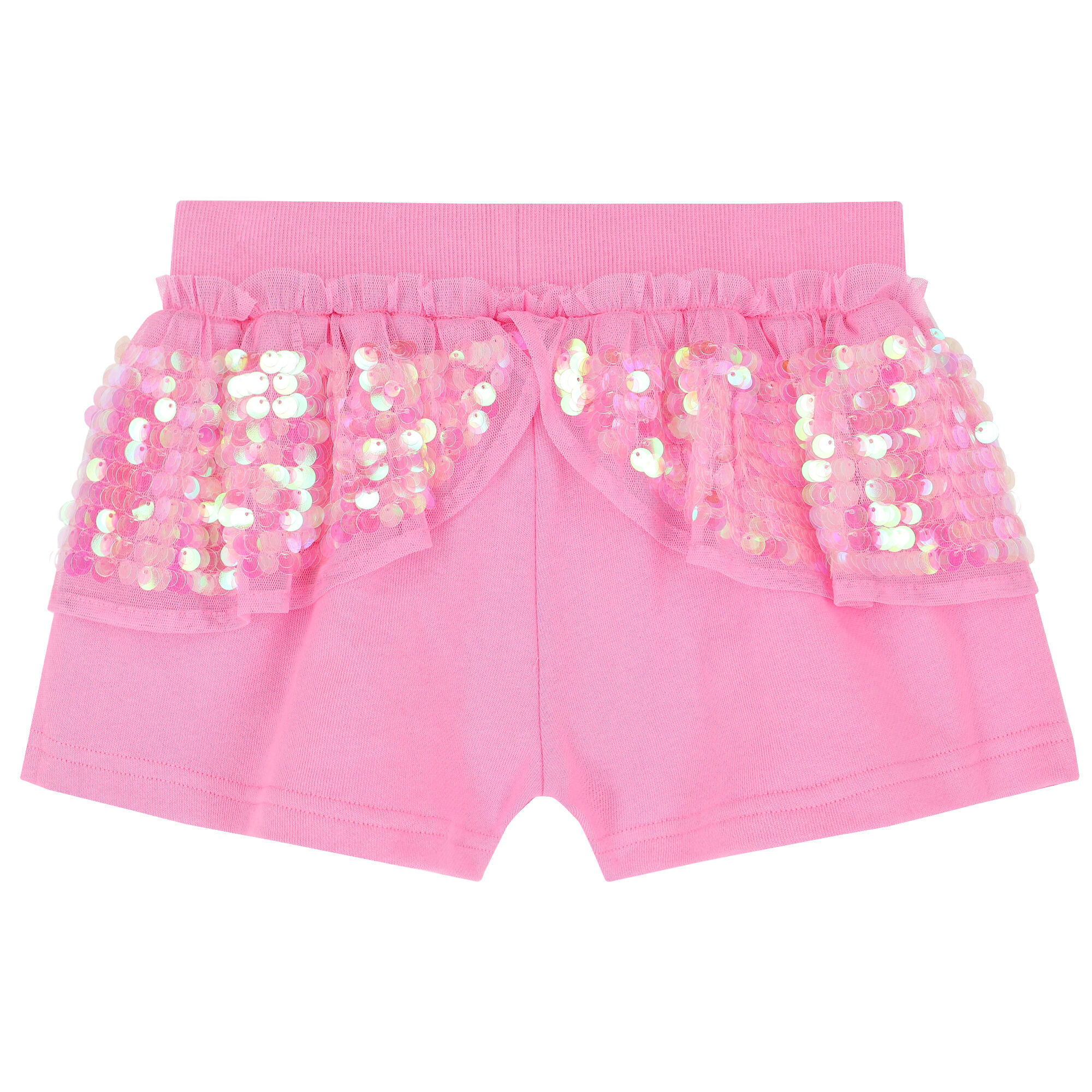 Angel s Face Girls Pink Sequin Shorts Junior Couture UK