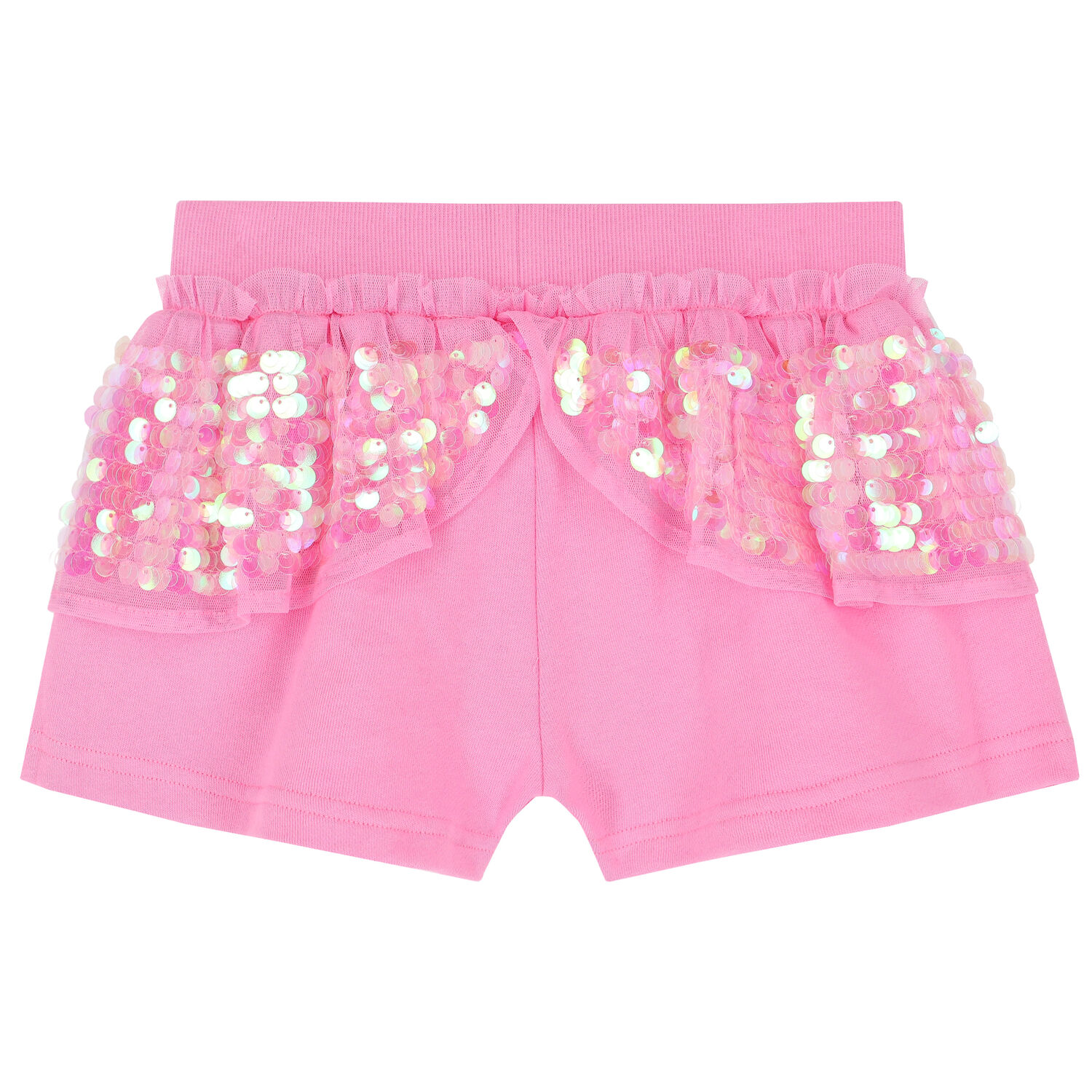 Girls Pink Sequin Shorts, 1, hi-res