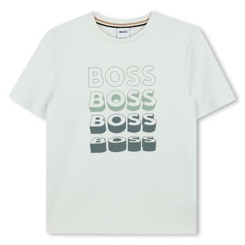 Boys Green Logo T-Shirt