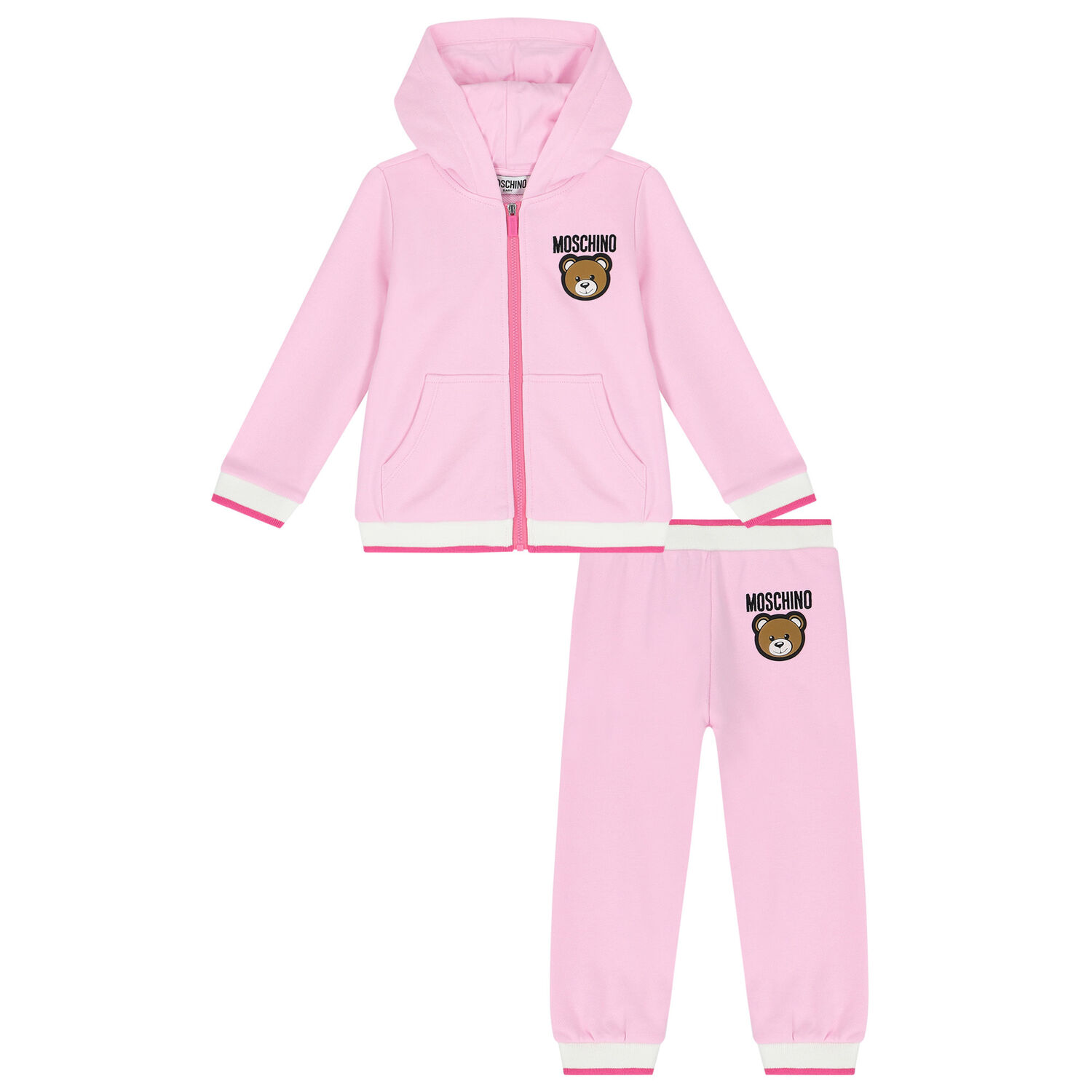 Pink Teddy Bear Logo Tracksuit, 1, hi-res image number null