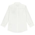 Boys White Logo Shirt, 1, hi-res