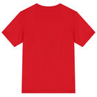 Boys Red Bunny Bear Logo T-Shirt, 1, hi-res