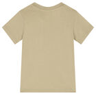 Beige Trefoil Logo Camouflage Shorts Set, 1, hi-res