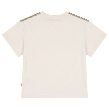 Boys Beige Logo T-Shirt