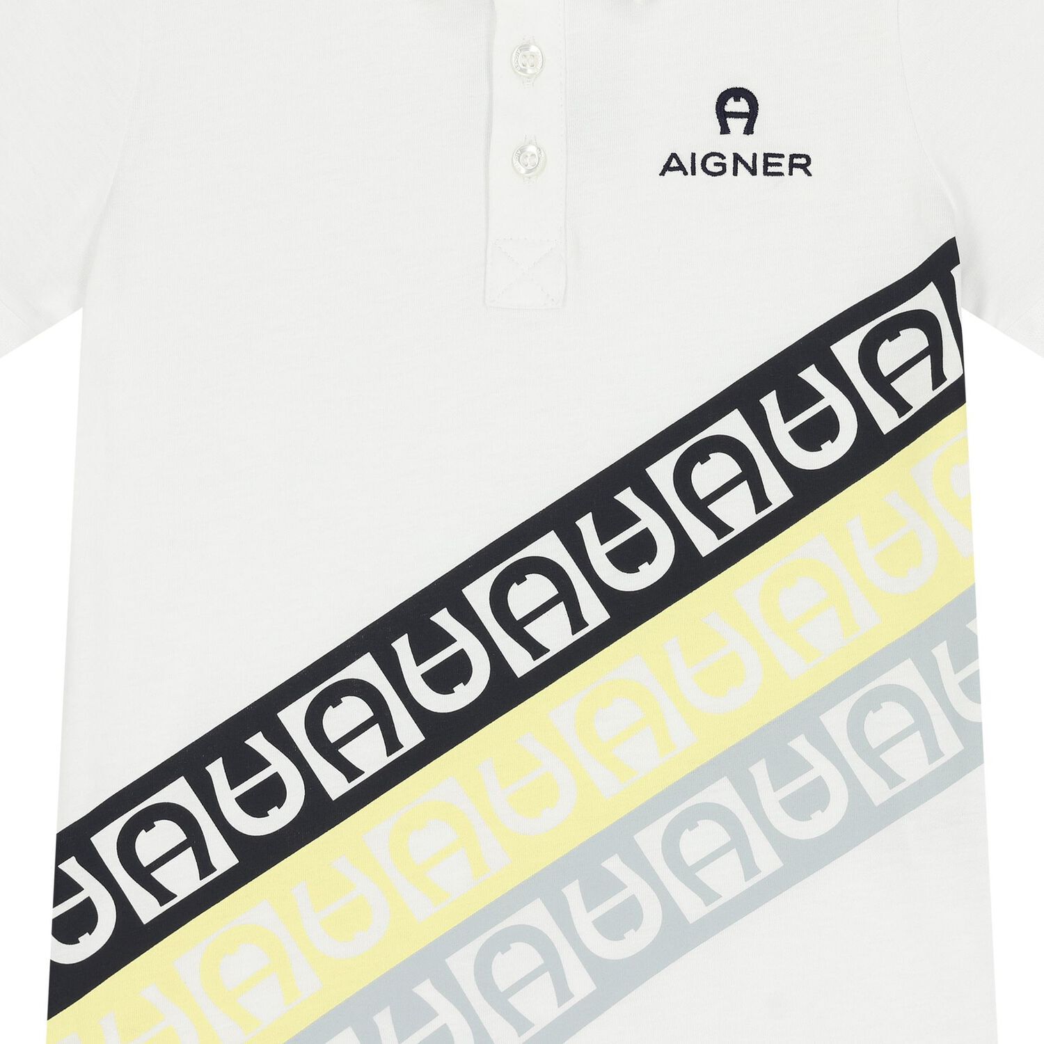 Boys White Logo Polo Shirt, 1, hi-res image number null
