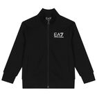 Boys Black Logo Tracksuit, 1, hi-res
