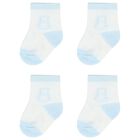 Baby Boys White & Blue Socks ( 2-Pack ), 1, hi-res