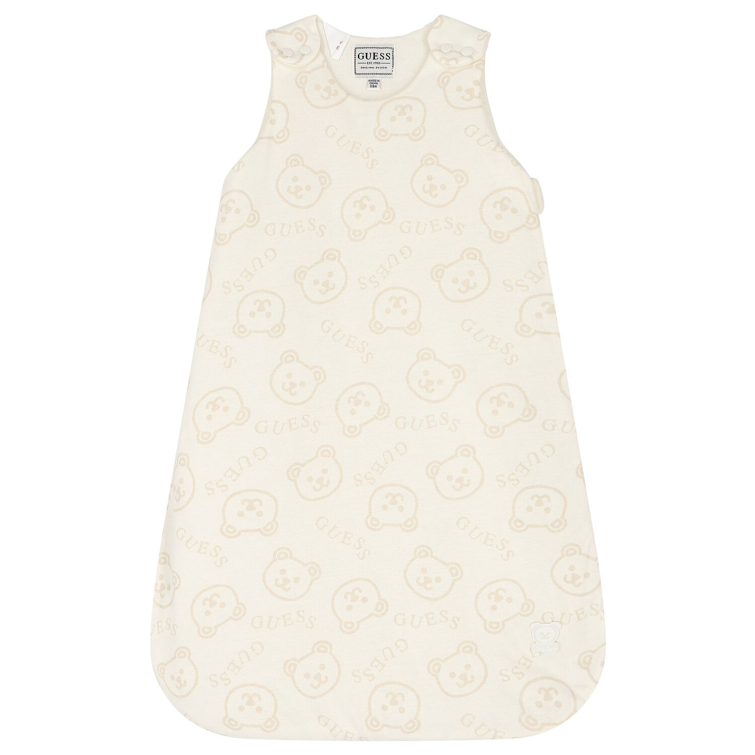 Ivory Teddy Bear Baby Sleeping Bag, 1, hi-res